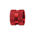 Charms Thabora grand mod&egrave;le pour homme en acier et aluminium anodis&eacute; rouge brillant motif picots Artemare