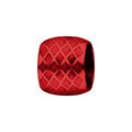 Charms Thabora grand mod&egrave;le pour homme en acier et aluminium anodis&eacute; rouge brillant forme tube quadrillage Artemare