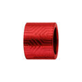 Charms Thabora grand mod&egrave;le pour homme en acier et aluminium anodis&eacute; rouge brillant forme tube motif azt&egrave;que Artemare