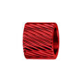 Charms Thabora grand mod&egrave;le pour homme en acier et aluminium anodis&eacute; rouge brillant forme tube stri&eacute;