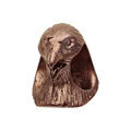 Charms Thabora grand mod&egrave;le pour homme en acier et PVD marron t&ecirc;te d'aigle