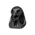 Charms Thabora grand mod&egrave;le pour homme en acier et PVD noir t&ecirc;te d'aigle Artemare