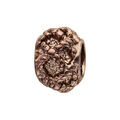 Charms Thabora grand mod&egrave;le pour homme en acier et PVD marron boule tresse relief Artemare