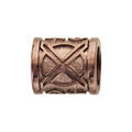 Charms Thabora grand mod&egrave;le pour homme en acier et PVD marron cylindre motif