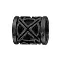Charms Thabora grand mod&egrave;le pour homme en acier et PVD noir cylindre motif Artemare