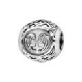 Charms Thabora en argent rhodi&eacute; boule zodiaque g&eacute;meaux