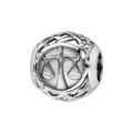 Charms Thabora en argent rhodi&eacute; boule zodiaque balance Artemare