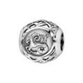 Charms Thabora en argent rhodi&eacute; boule zodiaque capricorne Artemare