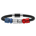 Composition bracelet Charms Thabora pour Homme acier patriote fran&ccedil;ais