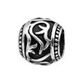 Charms Thabora grand mod&egrave;le pour homme en acier boule motif tribal patin&eacute;e Artemare