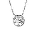Colliers sur Artemare : Collier en argent rhodi&eacute; cha&icirc;ne avec pendentif arbre de vie ajour&eacute; dans 1 anneau 40cm + 2cm