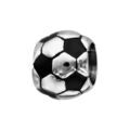 Bracelets sur Artemare : Charms Thabora grand mod&egrave;le pour homme en acier ballon de foot patin&eacute;
