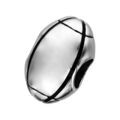 Bracelets sur Artemare : Charms Thabora grand mod&egrave;le pour homme en acier ballon de rugby patin&eacute;