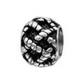 Bracelets sur Artemare : Charms Thabora grand mod&egrave;le pour homme en acier boule tress&eacute; relief patin&eacute;
