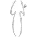 Boucles oreilles Sc Crystal B4115-ARGENT Argent&eacute; Grenoble