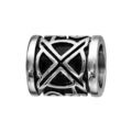 Bracelets sur Artemare : Charms Thabora grand mod&egrave;le pour homme en acier cylindre patin&eacute; motif