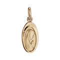 Pendentifs sur Artemare : Pendentif m&eacute;daille en plaqu&eacute; or ovale Vierge