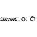 Bracelet en argent massif patin&eacute;e en maille longueur 20,5cm