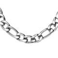 Chaine sur Artemare : Collier en acier maille altern&eacute;e 1+3 - largeur 11mm longueur 60cm