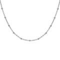 Colliers sur Artemare : Collier en acier maille for&ccedil;at avec boules 43+4cm