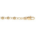 Bracelet en plaqu&eacute; or avec boules 17+3cm