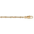 Chaine sur Artemare : Bracelet en plaqu&eacute; or avec baguette 17+3cm