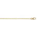 Cha&icirc;ne en plaqu&eacute; or maille for&ccedil;at largeur 1,6mm et longueur 38cm Artemare