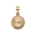 Pendentif en plaqu&eacute; or balle de golf