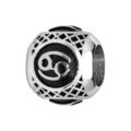 Charms Thabora grand mod&egrave;le pour homme en acier boule signe zodiaque Cancer patin&eacute; noire Artemare