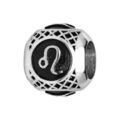 Charms Thabora grand mod&egrave;le pour homme en acier boule signe zodiaque Lion patin&eacute; noire