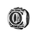 Charms Thabora grand mod&egrave;le pour homme en acier boule lettre "Q" patin&eacute; noire Artemare