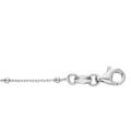Bracelet en argent rhodi&eacute; cha&icirc;ne avec fines boules 15+3cm
