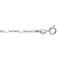 Chaine sur Artemare : Cha&icirc;ne de cheville en argent rhodi&eacute; perles couleur blanche 23+3cm