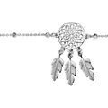 Chaine sur Artemare : Cha&icirc;ne de cheville en argent rhodi&eacute; avec attrape r&ecirc;ve 23+3cm