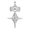 Pendentif en argent rhodi&eacute; Croix du Sud