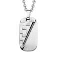Collier adolescent en acier avec Pendentif c&acirc;ble diagonale 45+10cm Artemare