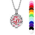 Collier Bola diffuseur de parfum boule arbre de vie - r&eacute;glable 60 &agrave; 100cm Artemare