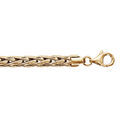 Chaine sur Artemare : Bracelet en argent et dorure jaune maille palmier 19cm