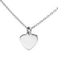 Colliers sur Artemare : Collier en argent rhodi&eacute; cha&icirc;ne avec pendentif coeur et symbole infini 40+5cm