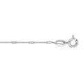 Cha&icirc;ne de cheville en argent rhodi&eacute; avec baguettes 25cm r&eacute;glable 22,5cm