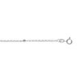 Chaine sur Artemare : Cha&icirc;ne de cheville en argent rhodi&eacute; avec boules diamant&eacute;es 22,5+2,5m
