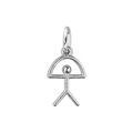 Pendentif argent massif rhodi&eacute; "indalo" petit mod&egrave;le Artemare