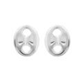 Boucles d'oreille sur Artemare : Boucles d'oreille en acier maille grain de caf&eacute; massive 10*8mm