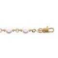 Bracelets sur Artemare : Bracelet en plaqu&eacute; or avec perles blanches 16+3cm