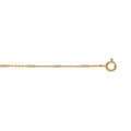 Chaine sur Artemare : Cha&icirc;ne de cheville en plaqu&eacute; or avec baguette 23+2cm