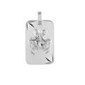 Pendentifs sur Artemare : Pendentif en argent rhodi&eacute; plaque G.I diamant&eacute; &eacute;toil&eacute; zodiaque G&eacute;meaux