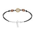 Bracelets sur Artemare : Bracelet en argent et dorure boules 3 tons et pastille arbre de vie 16+3cm