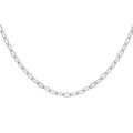 Chaine sur Artemare : Cha&icirc;ne en argent rhodi&eacute; maille rectangulaire largeur 1,8mm longueur 45cm