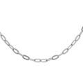 Chaine sur Artemare : Cha&icirc;ne en argent rhodi&eacute; maille rectangulaire largeur 2,3mm longueur 40cm