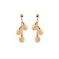 Boucles d'oreille sur Artemare : Boucles d'oreille en acier et PVD jaune cha&icirc;nette et pampilles
